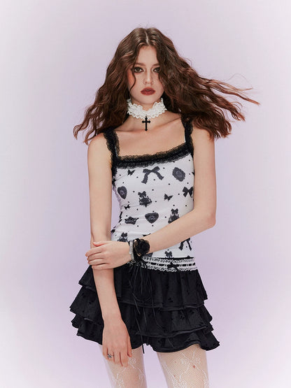 Baby Sugar Heart Scandal Summer Top + Tiered Skirt