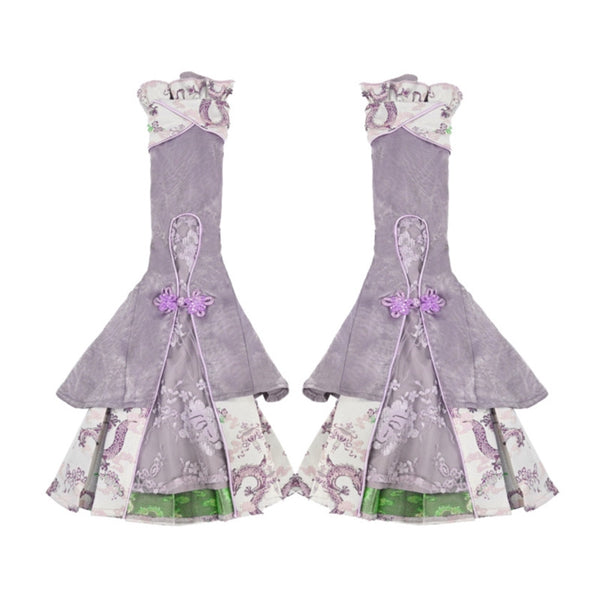 チャイニーズスタイルレーススリットジースリーブカバー