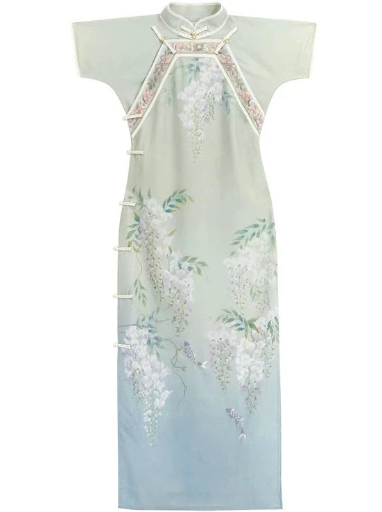 [Reservations] Full Front Printed Chinese Dress