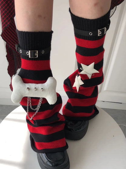 Star Dark Leg Warmers