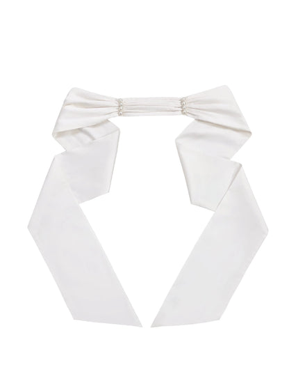 Robe d'été rétro à volants + ceinture blanche