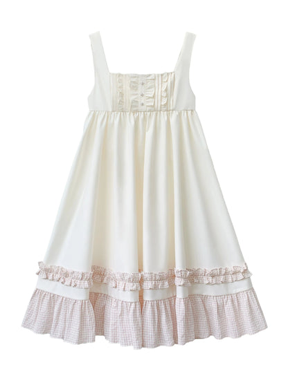 Sweet Country Girl Suspender Dress + Doll Shirt + Badge