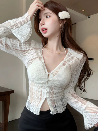 Sheer Summer Pure White Top