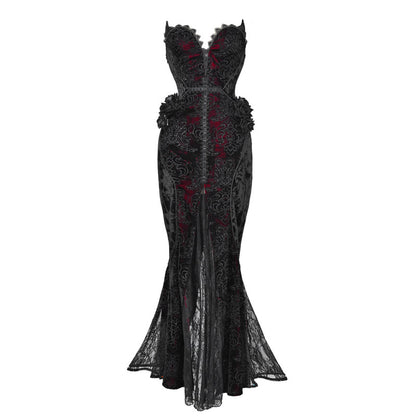 [Reserved product] Velvet glitter Gothic mermaid dress