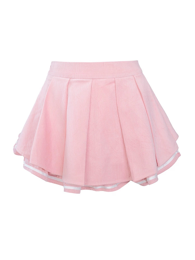 Sunday Beauty Sailor Blue Top + Pink Skirt