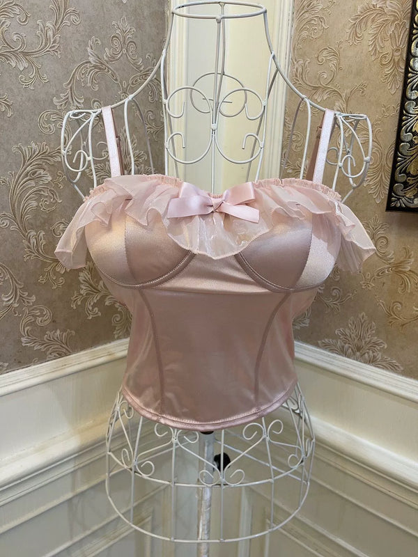 Ribbon Lace Slim Fit Padded Camisole