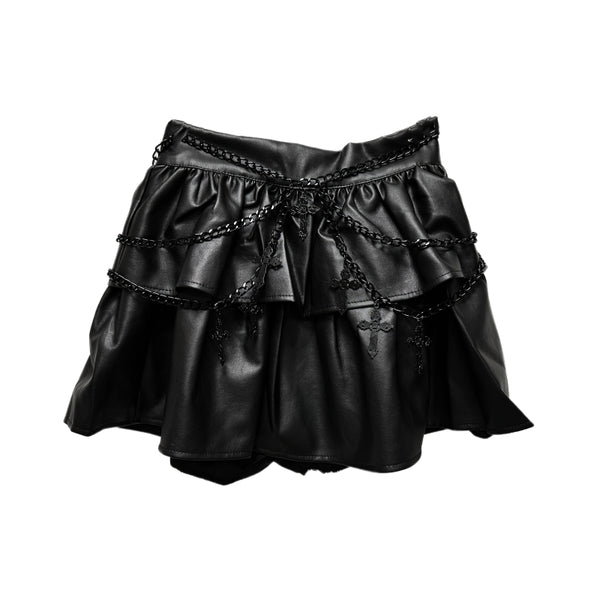 Goth Rock High Waist Skirt