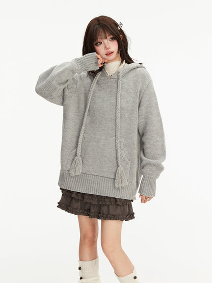 Grayfood knit pullover jacket