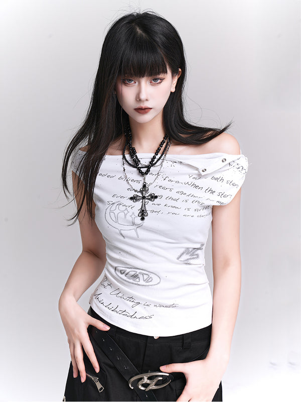 Ghost Girl Off-Shoulder Tops