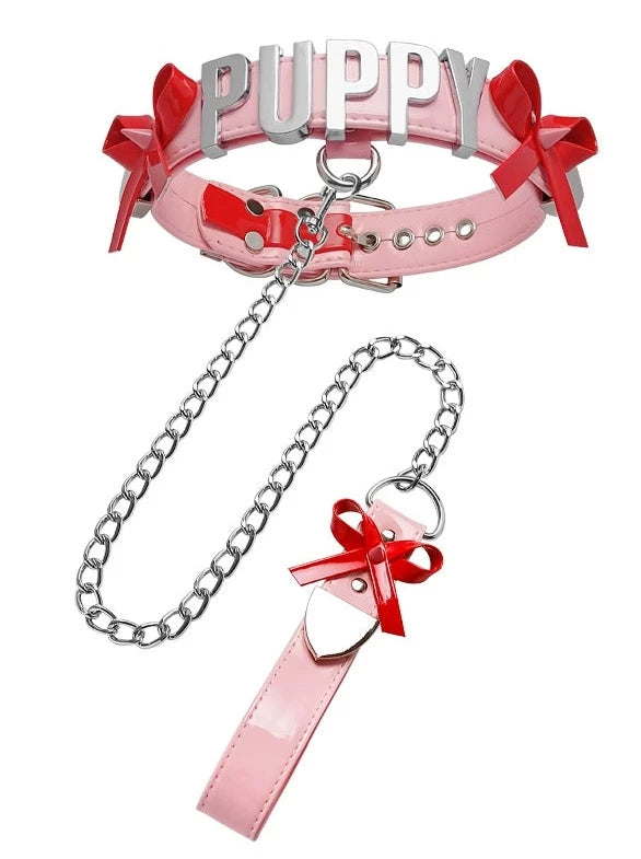 American Logo Patent Leather Accessory Set