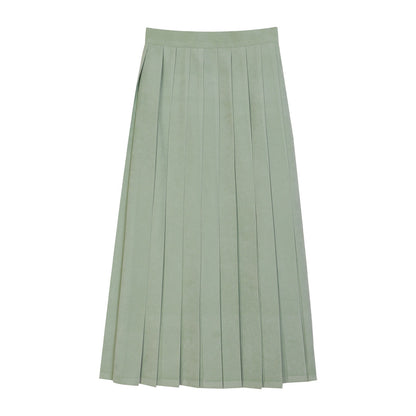 Chinese Style Pleated Skirt Set