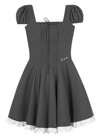 Miss Grace Square Neck Dress