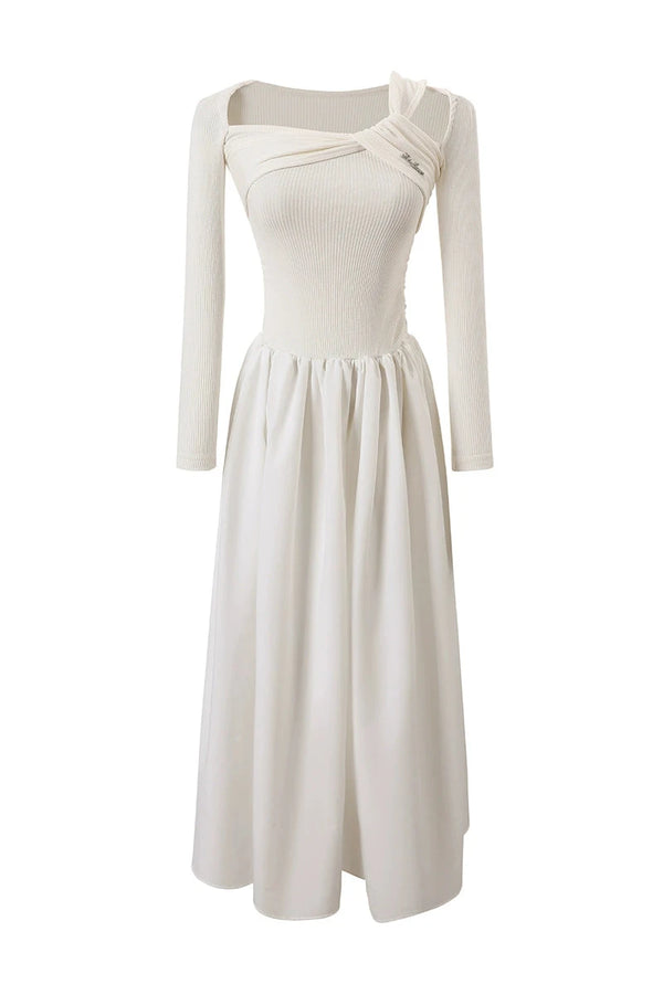 フレンチホワイトスイートロングワンピース