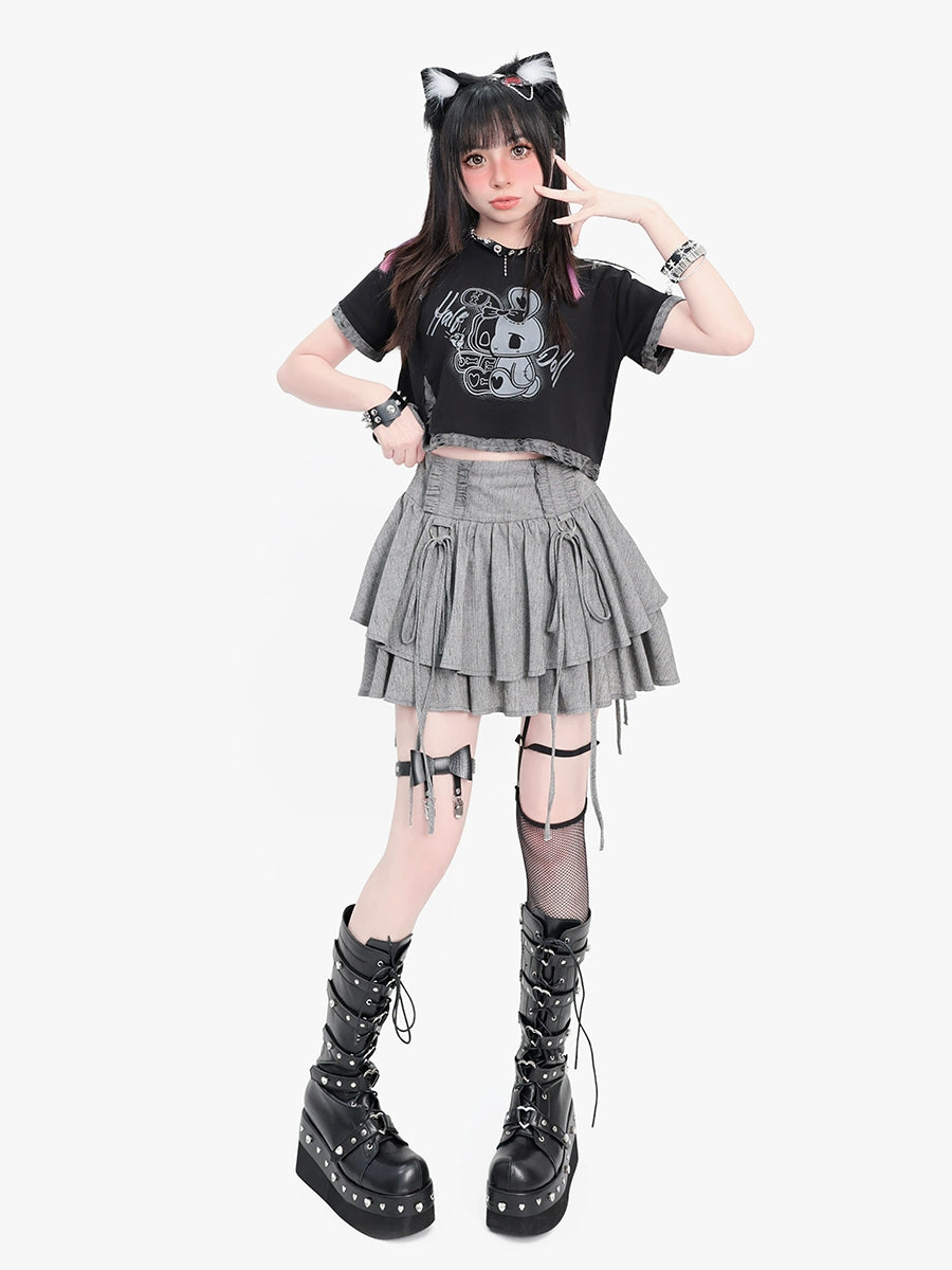 Millennial Punk Skirt Ruffle Skirt