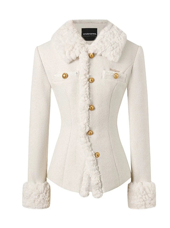 Pure White Far Color Jacket + Mini Skirt [Reservation Product]