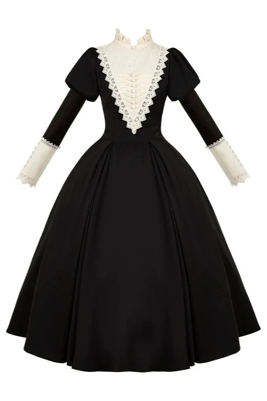 [Reservation product] Dark Gothic Girl School Dress Set