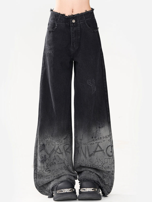 Cool Secret Black-Gray Gradient Denim