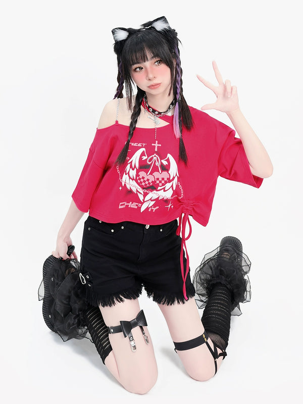 Sweet Cherry Punk Short Top