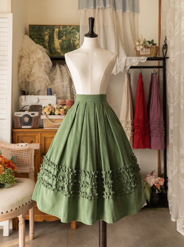 レトロロリータファンガスヘムスカート