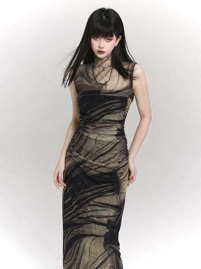 Ghost Girl Super Figure, Sleeveless Vest Dress, Chic and Beautiful, 2024 New Women's Summer Niche Design