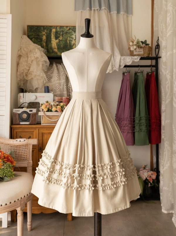 レトロロリータファンガスヘムスカート