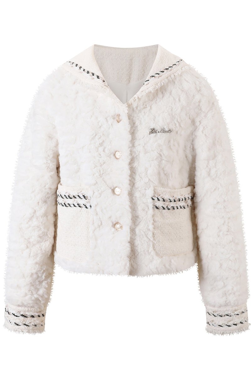 Snow Sweet Furcoat + Pleated Skirt