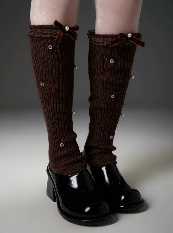 パールフリルレッグウォーマー