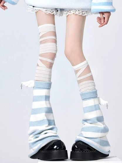 [Angel Neighborhood👼] Angel punk subculture leg warmers