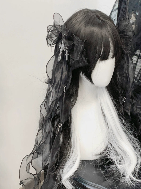Angel Kaikai] Sheer Bic Ribbon Hairpin