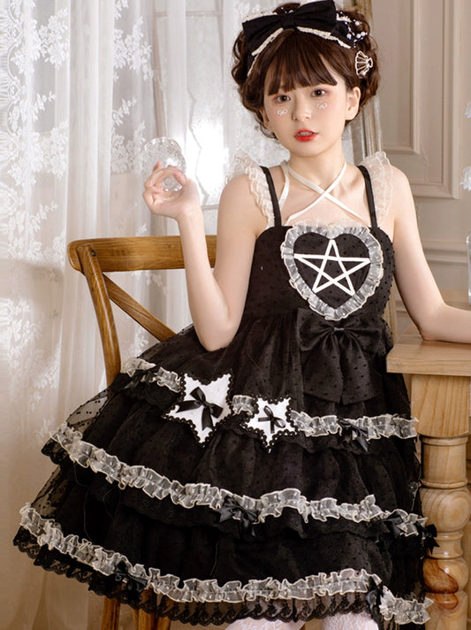 Du Meisha's star wish spot lolita skirt original genuine daily cute suspender jsk skirt spring and summer new