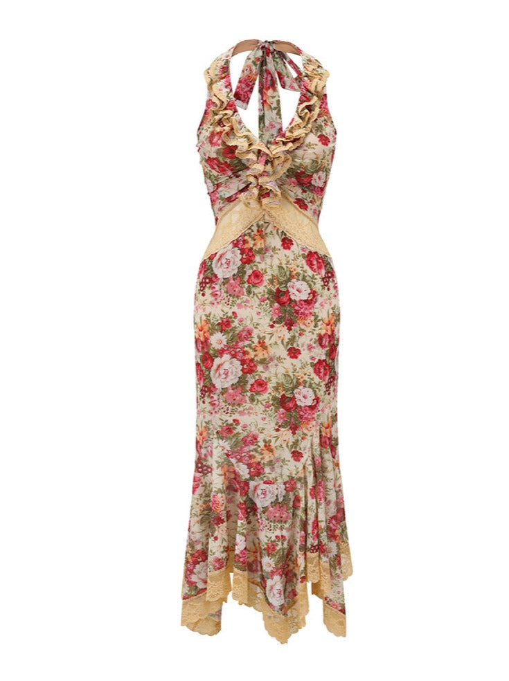 Flamenco Retro Flower Dress