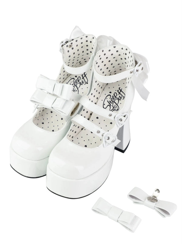 [Deadline for reservations: April 10] Barbie Party Lolita Strap Ribbon Platform Shoes