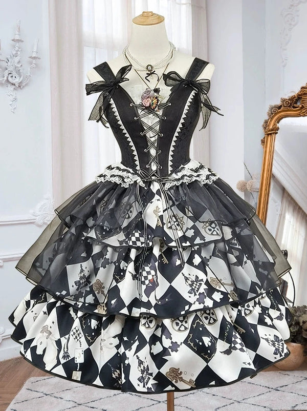 Board game Retro Kula Lolita Corset Dress Set