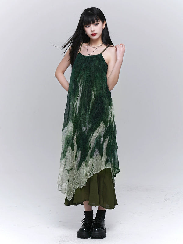 グリーンモードキャミソールワンピース