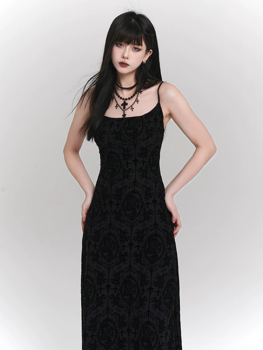 Ghost Girl Dark Summer Long Camisole Dress – Belchic