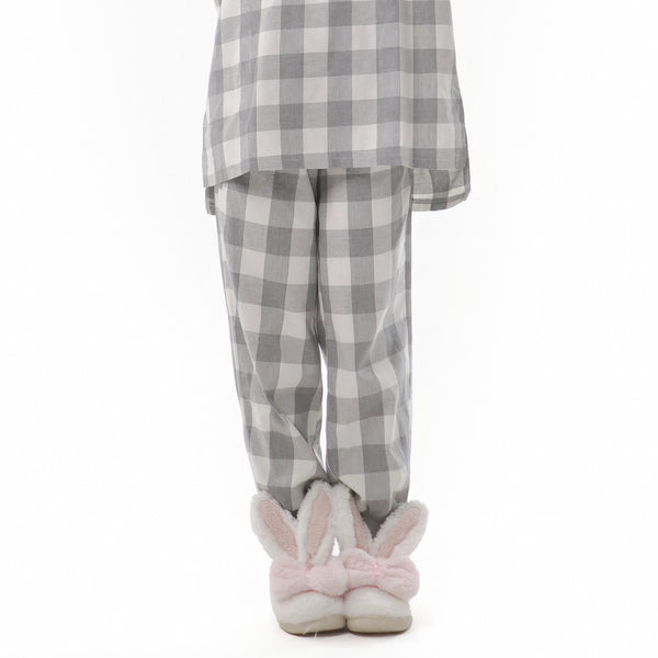 Check Cotton Soft Casual Loungewear Pajamas