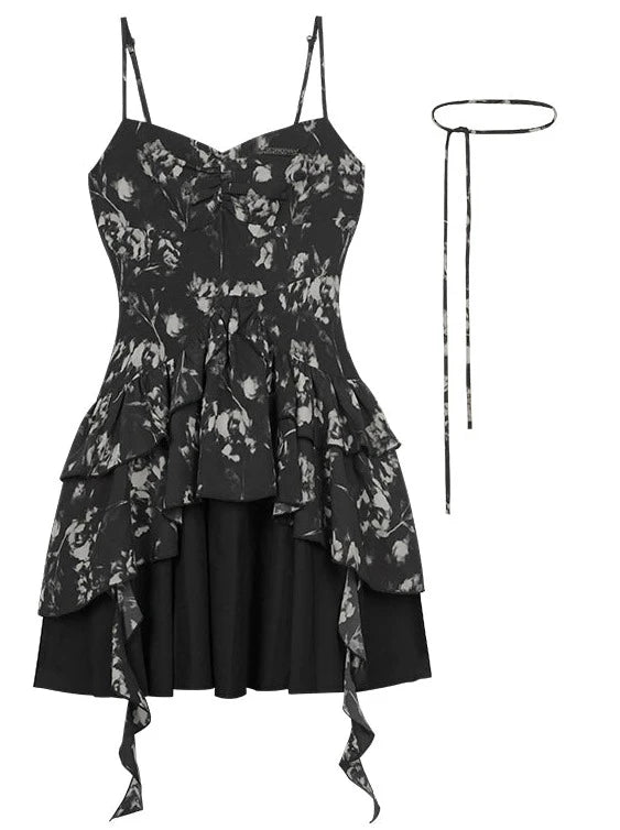 Butterfly Dark Summer Dress