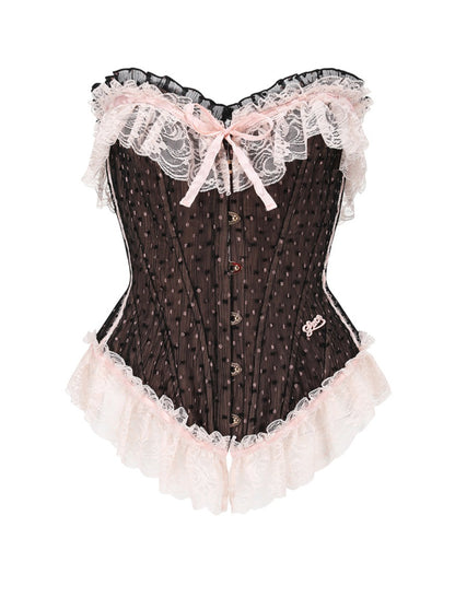 Retro Girl Lace Corset Top