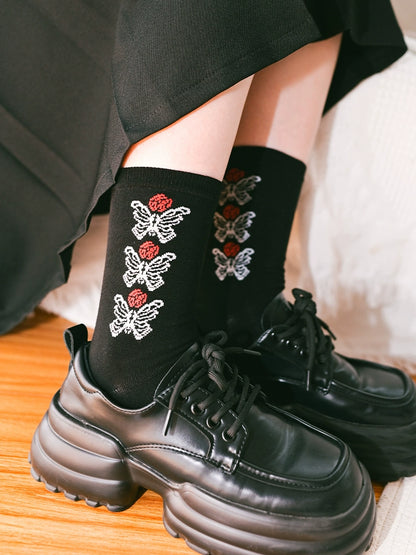 Dark Sweet Cool Mid Calf Socks