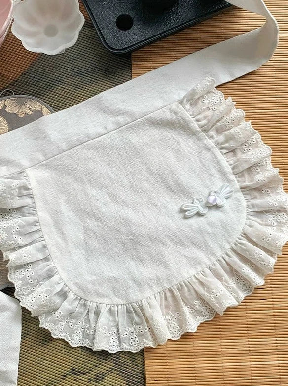 【予約商品】チャイナショートドレスセット+ロングチャイナドレスセット+エプロン+アクセサリー