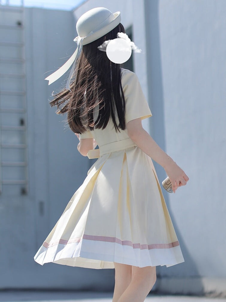 Sweet Girly Sailor Summer Dress