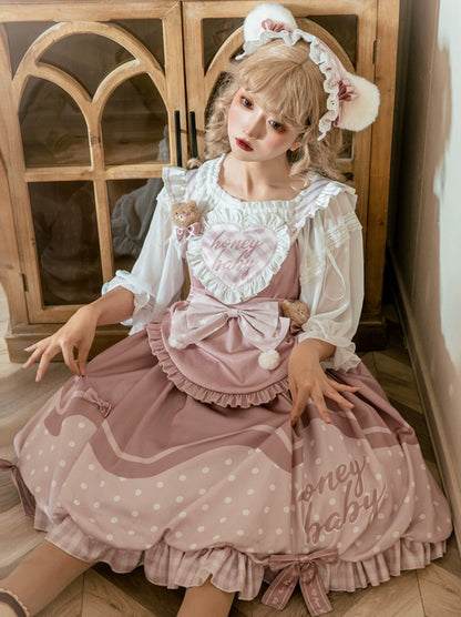 Sweet Pinky Bear Lolita Dress