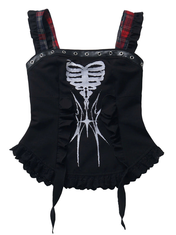 Dark Bone Irregular Hem Original Waistland Subculture Suit