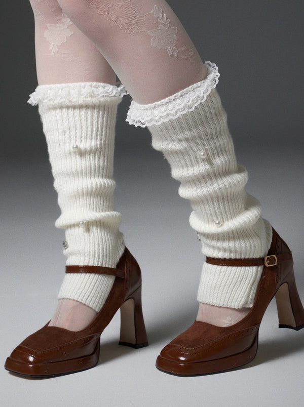 パールフリルレッグウォーマー