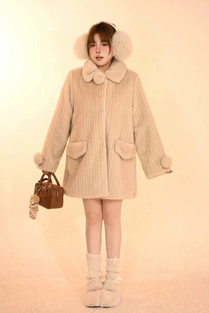 [Reserved product] Imitation Mink Furcoat