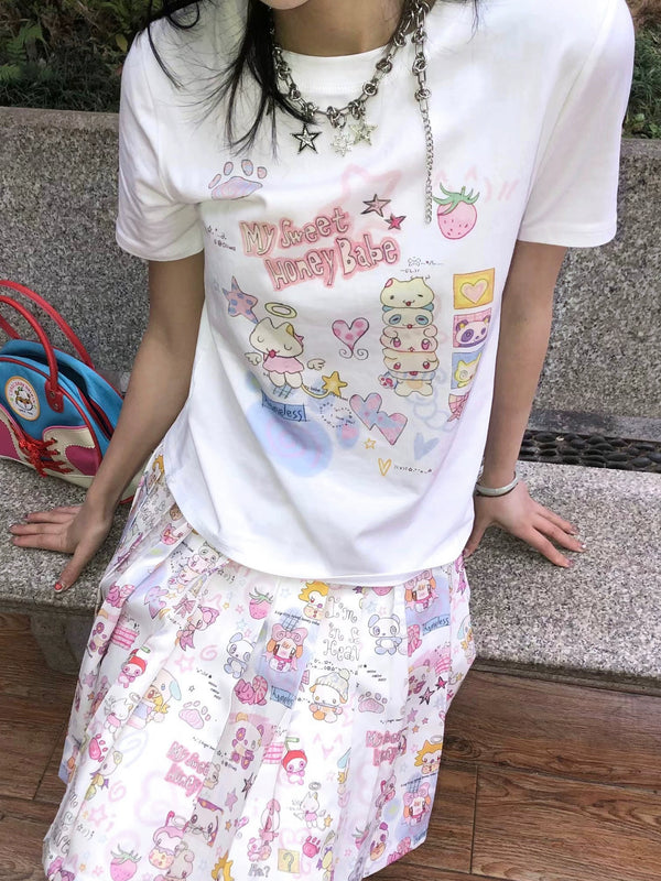 カラフルポップラクガキトップス