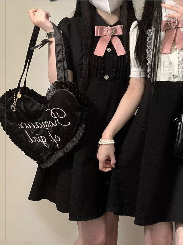 レースマインスイートパフスリーブドレス