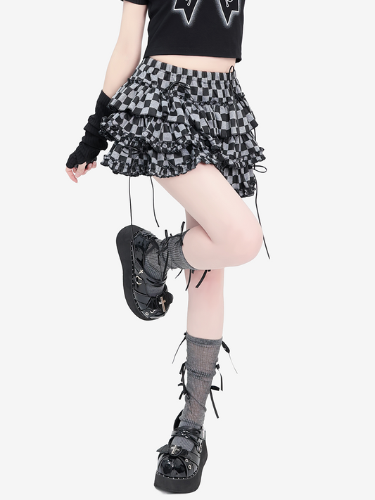 [New 95% off] cat wish original [Runaway Loli] subculture millennial sweet and spicy Y2K cake short puffy skirt