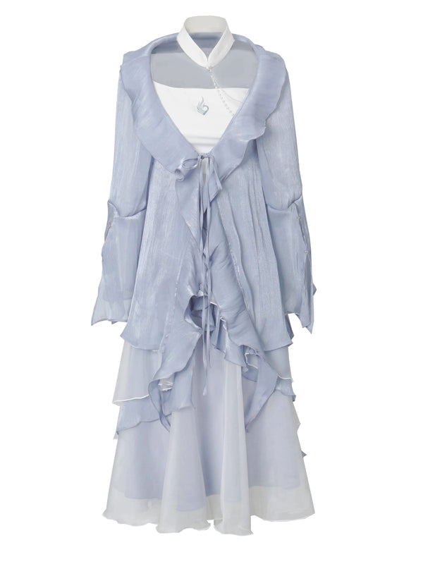 【予約商品】ハイエンドトーンカーディガン+ロングワンピース