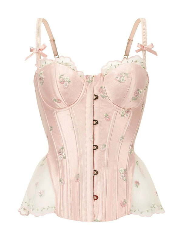 Sweet Satin Flower Camisole + Mermaid Skirt